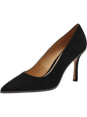 Coach Samantha Pump Shoes Women's Size 10 Black Suede Leather Pointed Toe